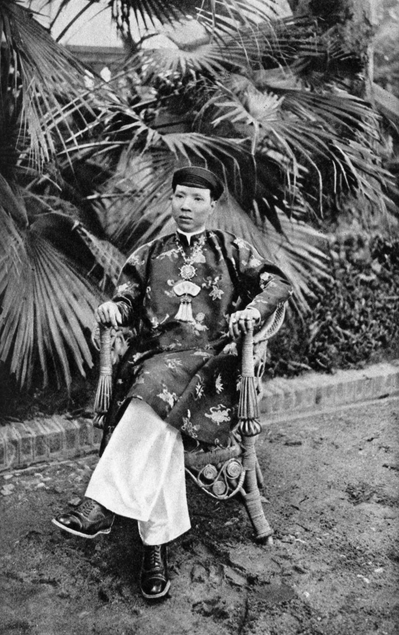 Khai Dinh császár 1885-1925, a Nguyen-dinasztia 12. császára, Annam, Vietnam, 1922 alkotó: Unbekannt