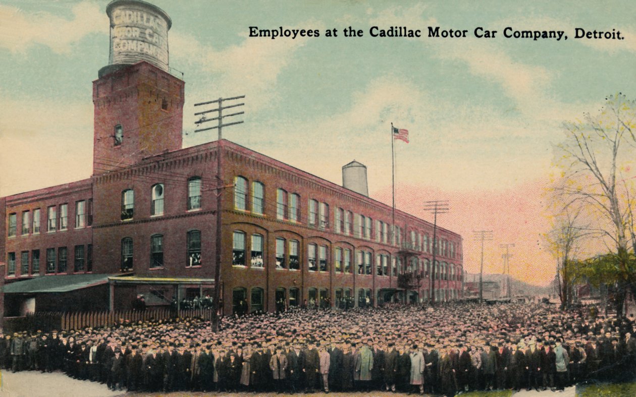 A Cadillac Motor Car Company alkalmazottai, Detroit, 1930-as évek. alkotó: Unbekannt