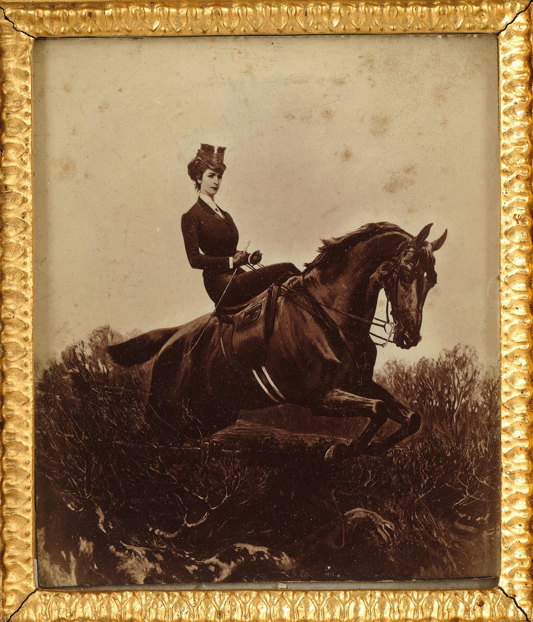 Erzsébet császárné lóháton, c. 1890. alkotó: Unbekannt