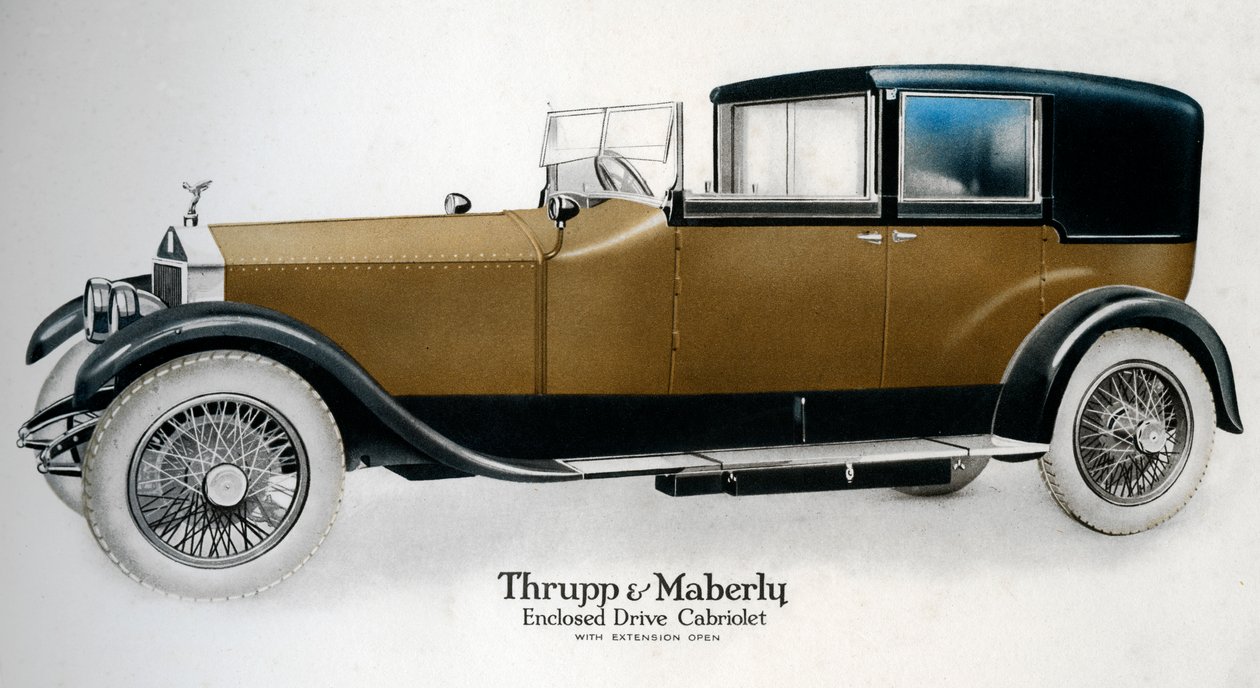 Zárt hajtású Rolls-Royce kabrió nyitott hosszabbítóval, c1910-1929 alkotó: Unbekannt
