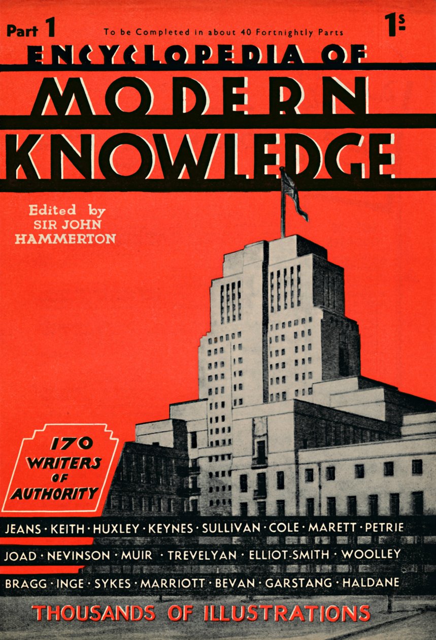 A Modern Tudás Enciklopédia 1. rész hirdetése, 1935 alkotó: Unbekannt