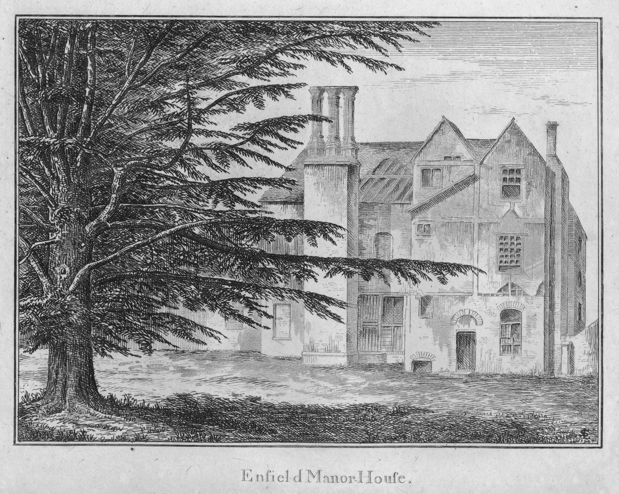 Enfield Manor House, c1792 alkotó: Unbekannt