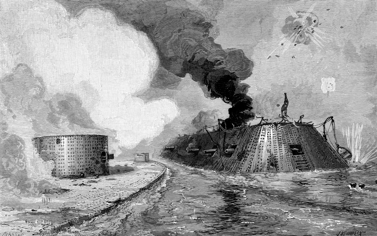 Eljegyzés a Konföderáció és az Unionisták között, amerikai polgárháború, 1852, 1885 alkotó: Unbekannt