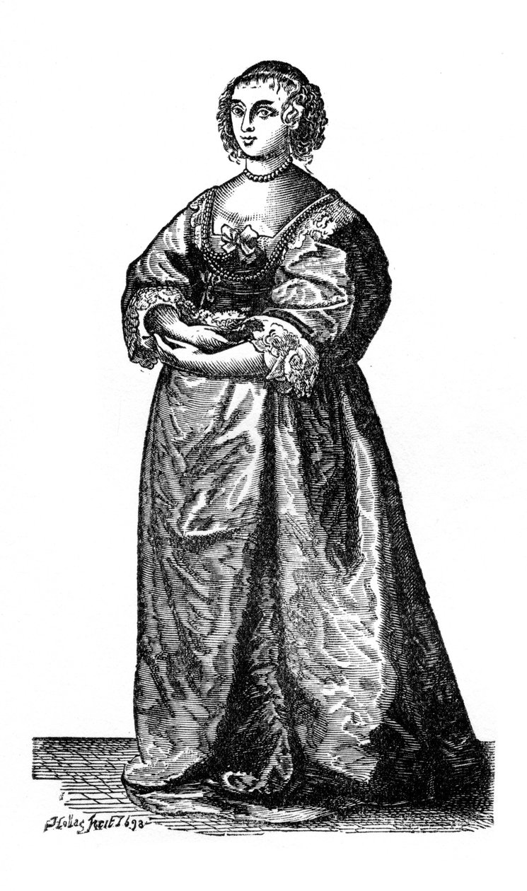 Angol udvarhölgy, 1643, 1910 alkotó: Unbekannt