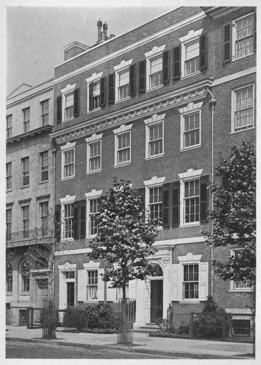 Bejárat, Miss Anne Morgan háza, Sutton Place, New York City, 1924 alkotó: Unbekannt