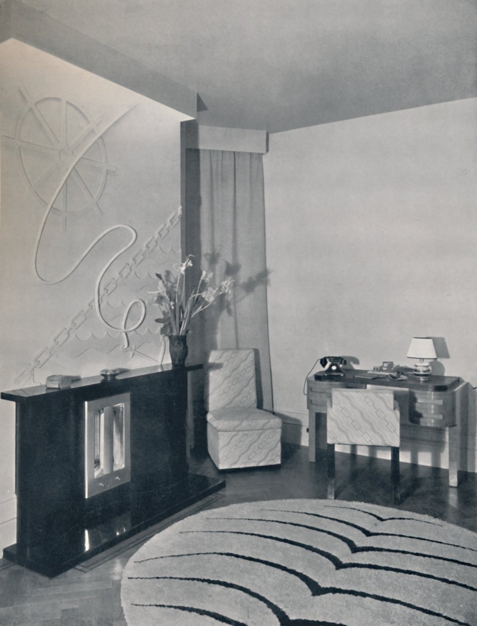 Az előszobát Duncan Miller tervezte, London, Anglia, 1936 alkotó: Unbekannt