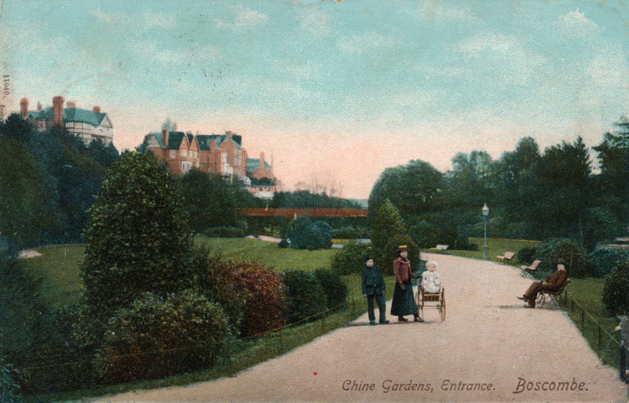 Chine Gardens bejárata, Boscombe, Dorset, c1905 alkotó: Unbekannt