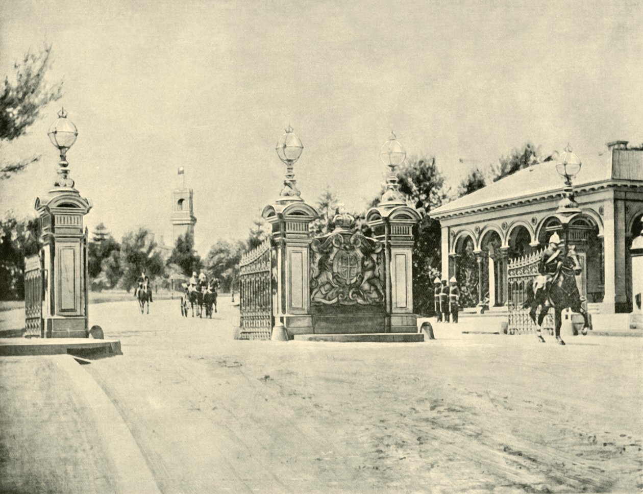 A kormányház bejárata, Melbourne, 1901. alkotó: Unbekannt
