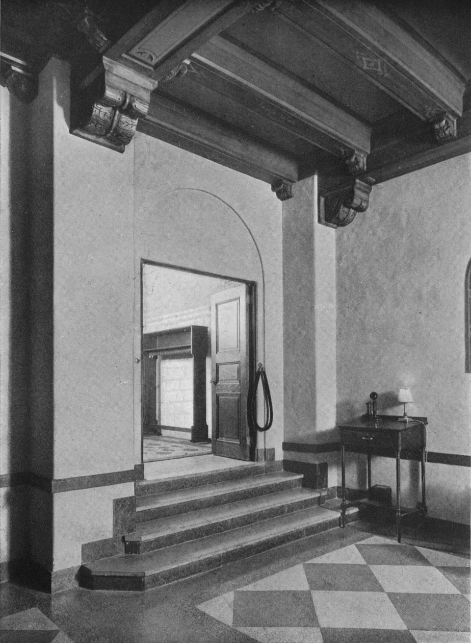 Bejárat a dél-keleti étkezőbe, a Fraternity Clubs Buildingbe, New York City, 1924 alkotó: Unbekannt