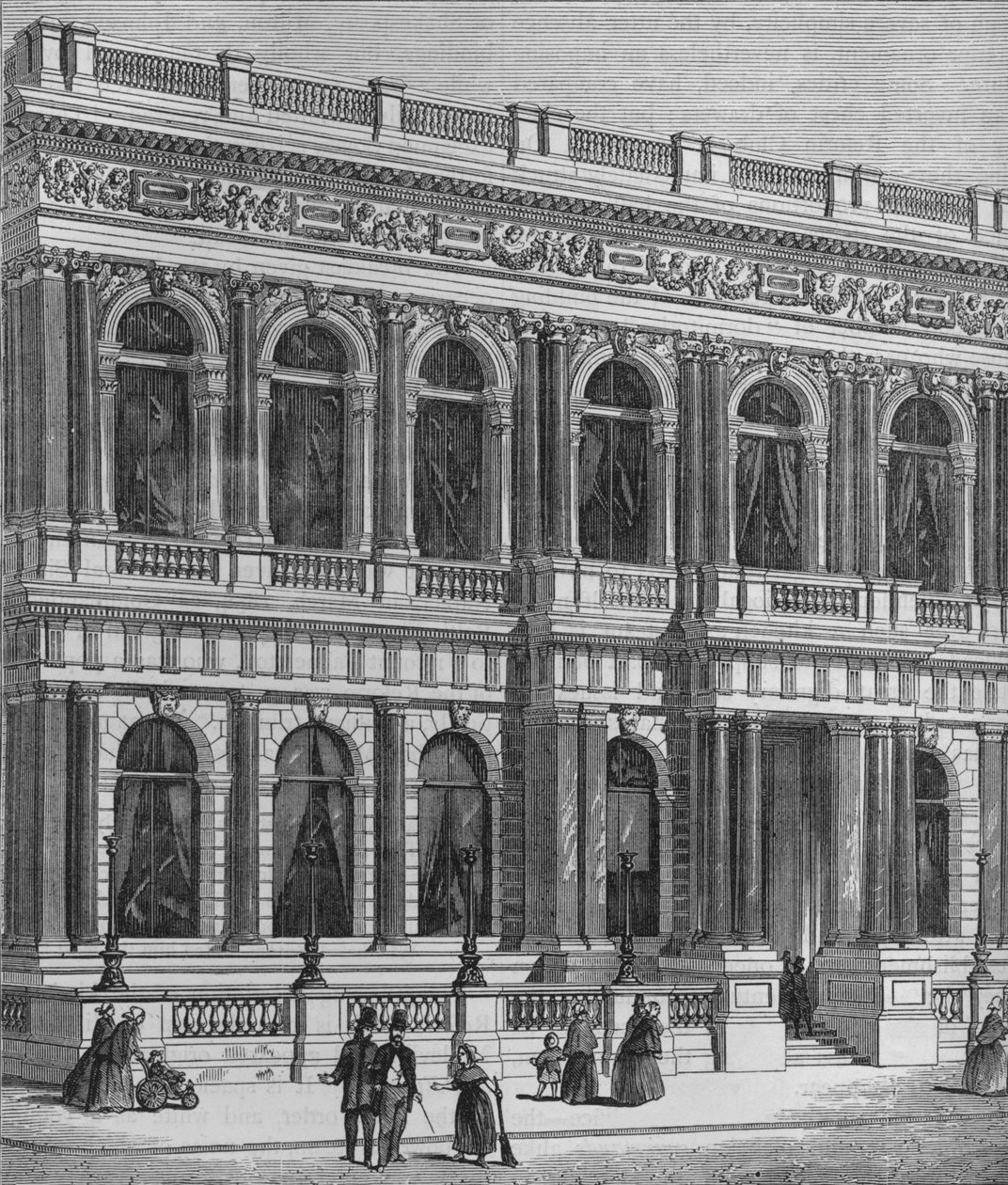 Belépő a Carlton Clubba, Westminster, London, 1875 1878 alkotó: Unbekannt