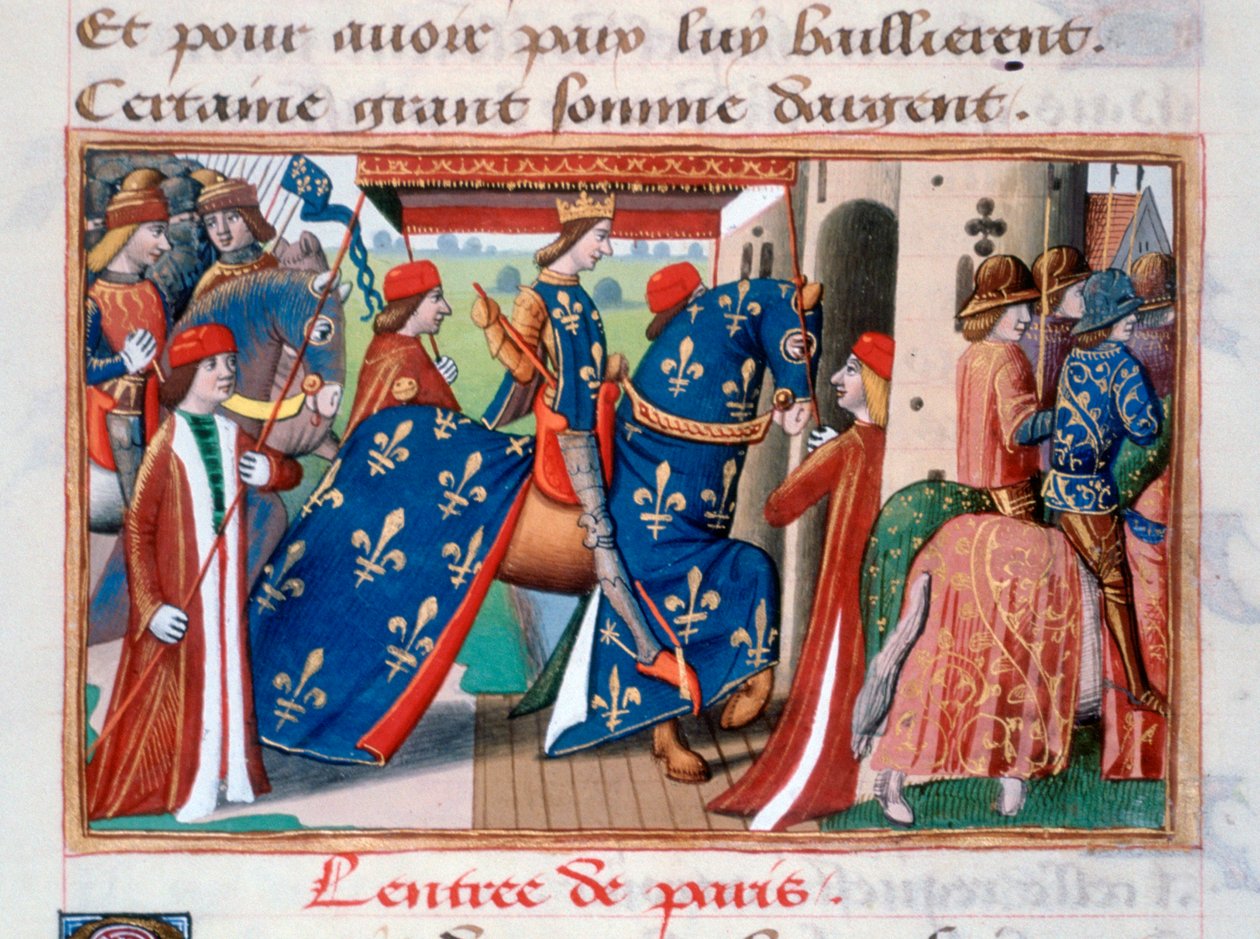 VII. Károly belépése Párizs városába, 1437. november 12., 1484 alkotó: Unbekannt