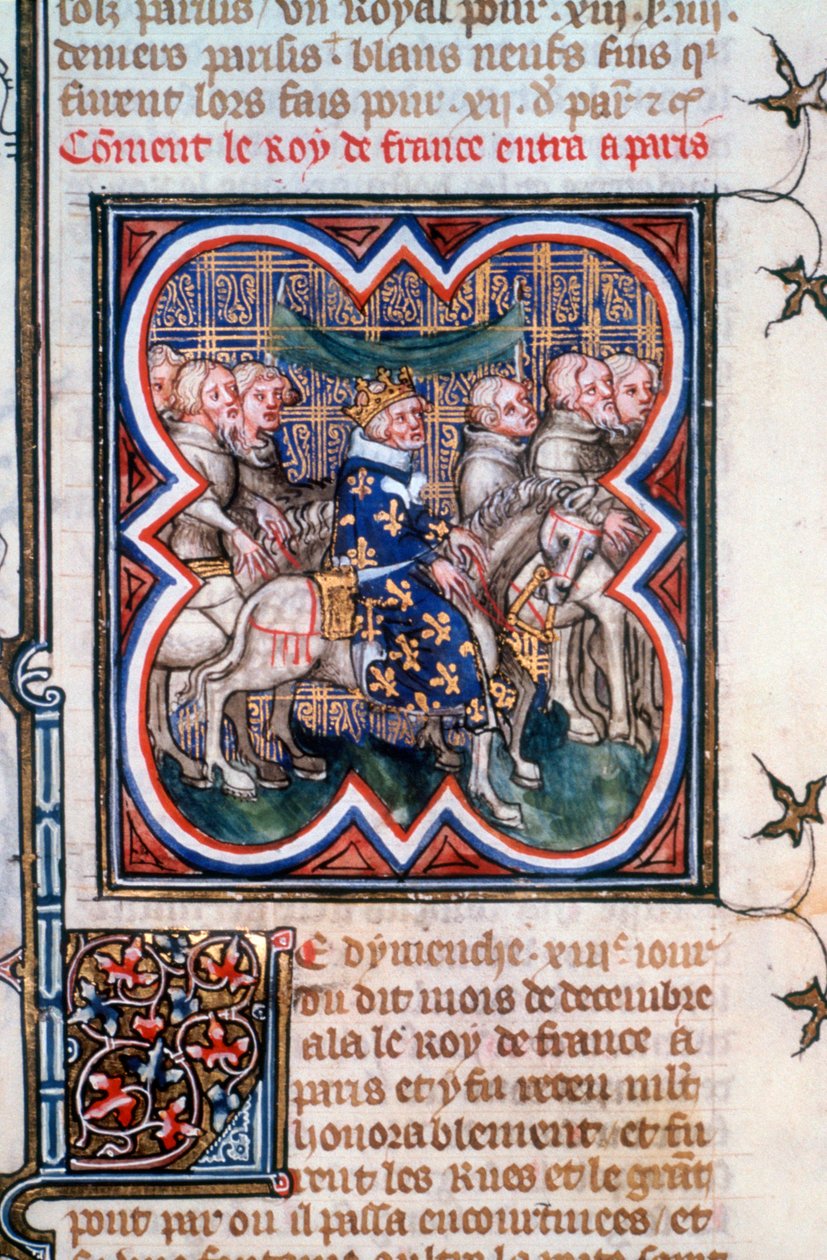 János beutazása Párizsba, 1360. július, 1375-1379 alkotó: Unbekannt
