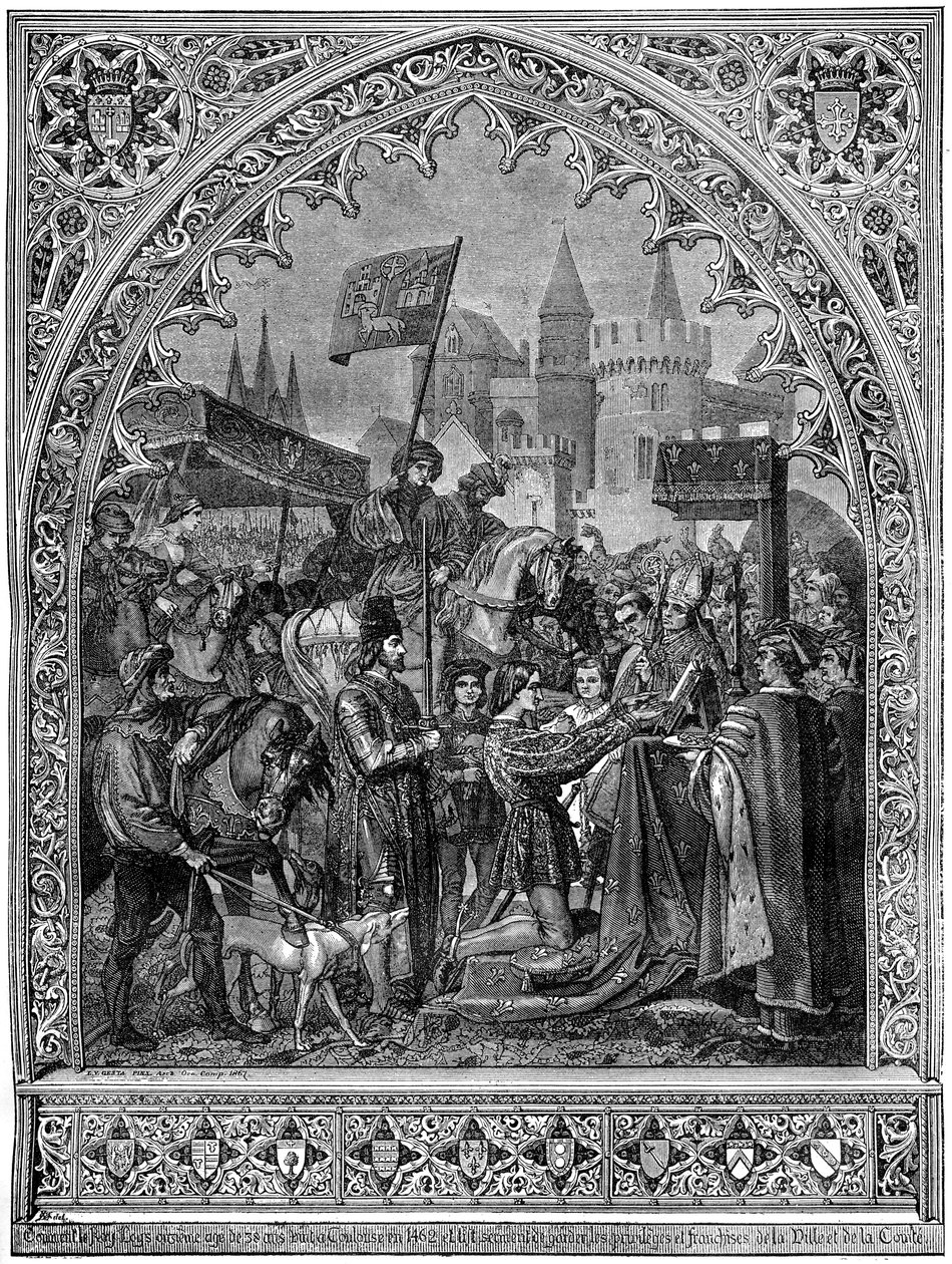 XI. Lajos francia belépés Troyes-ba, 1462 1882-1884 alkotó: Unbekannt
