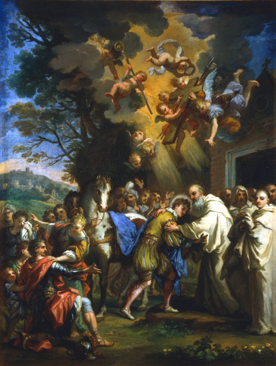 „Szent Bernát belépése a városba”, 1630-1679 alkotó: Unbekannt
