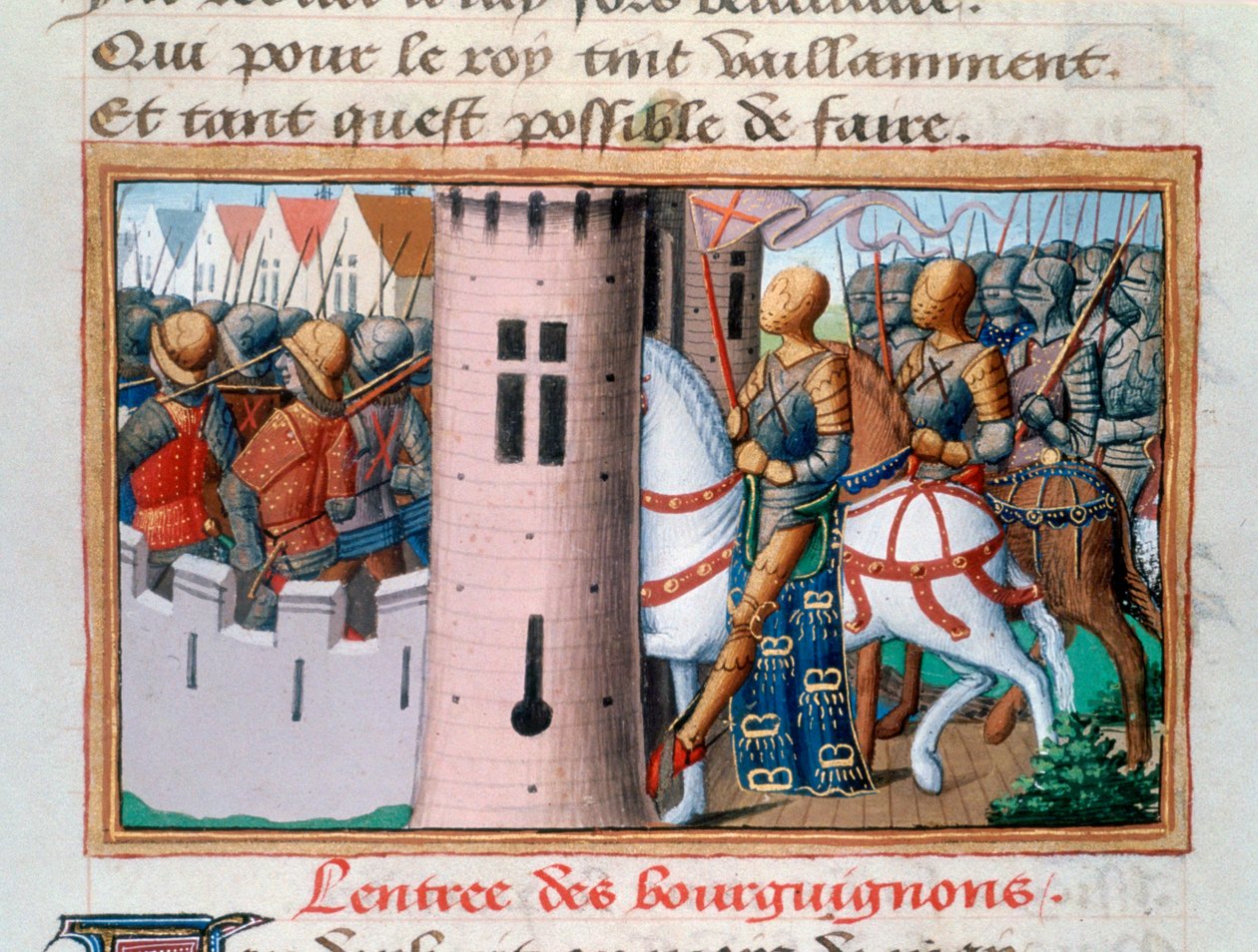 A Bourguignonok belépése Párizsba, 1418. május 1484 alkotó: Unbekannt