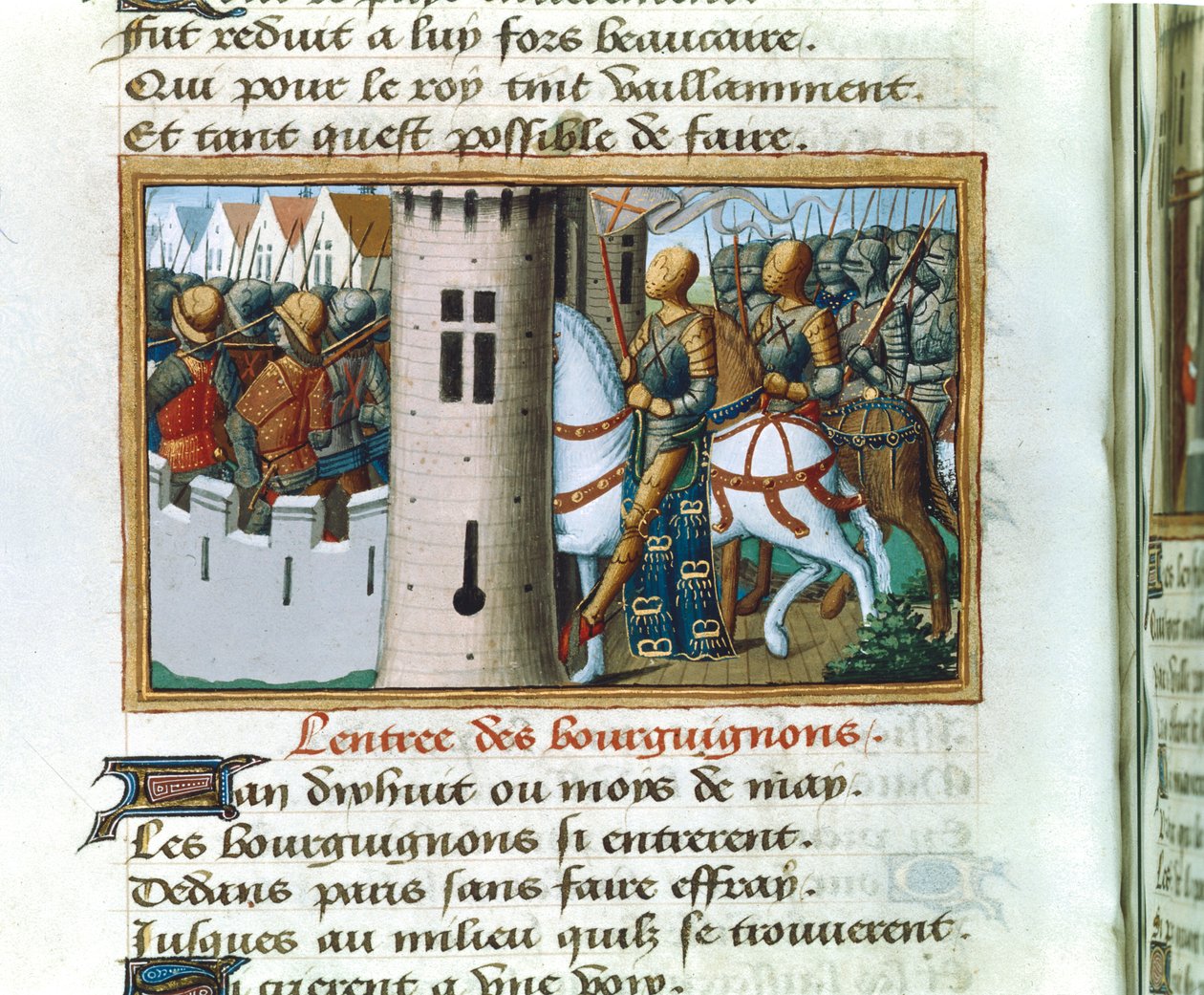 A burgundok belépése Párizsba, 1418. május 14., 1484. k alkotó: Unbekannt