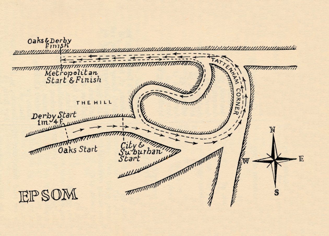 Epsom versenypálya, 1940 alkotó: Unbekannt