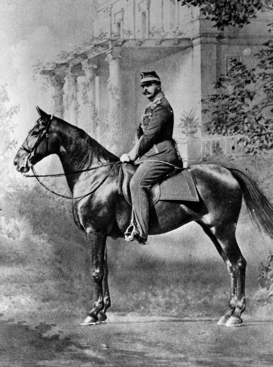 II. Sándor orosz cár lovas portréja, c1861-c1865 alkotó: Unbekannt