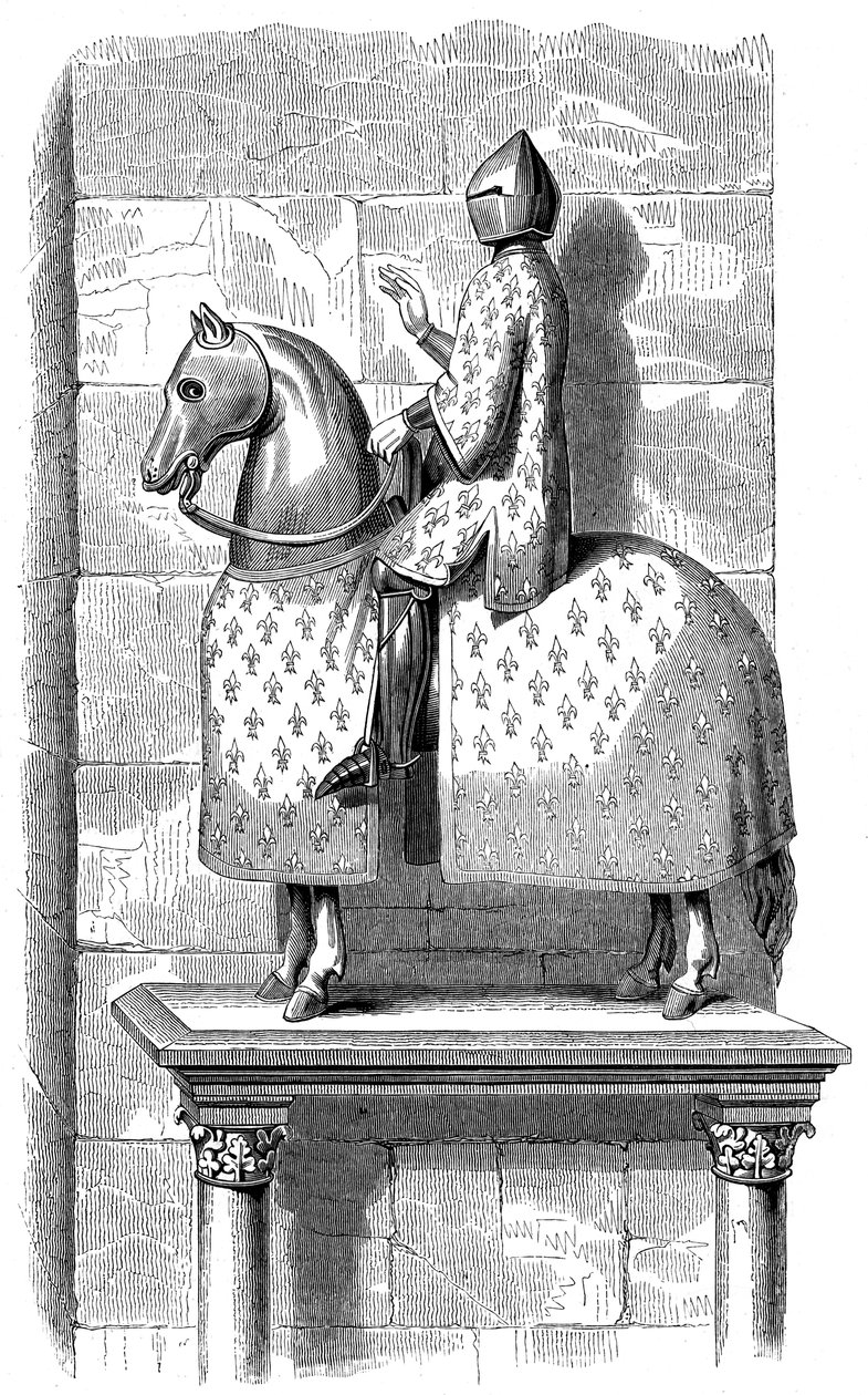 Fülöp le Bel király lovas szobra, 1575 1849 alkotó: Unbekannt