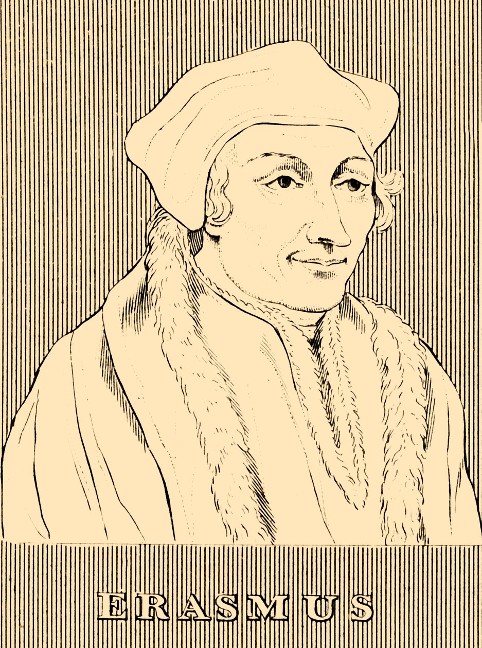 Erasmus, 1466-1536, 1830. alkotó: Unbekannt