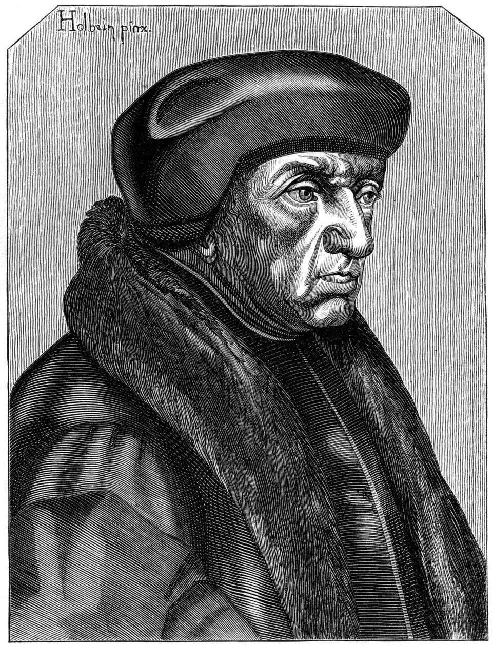 Erasmus 1469-1536, holland humanista és teológus, 1849. XVI. század alkotó: Unbekannt