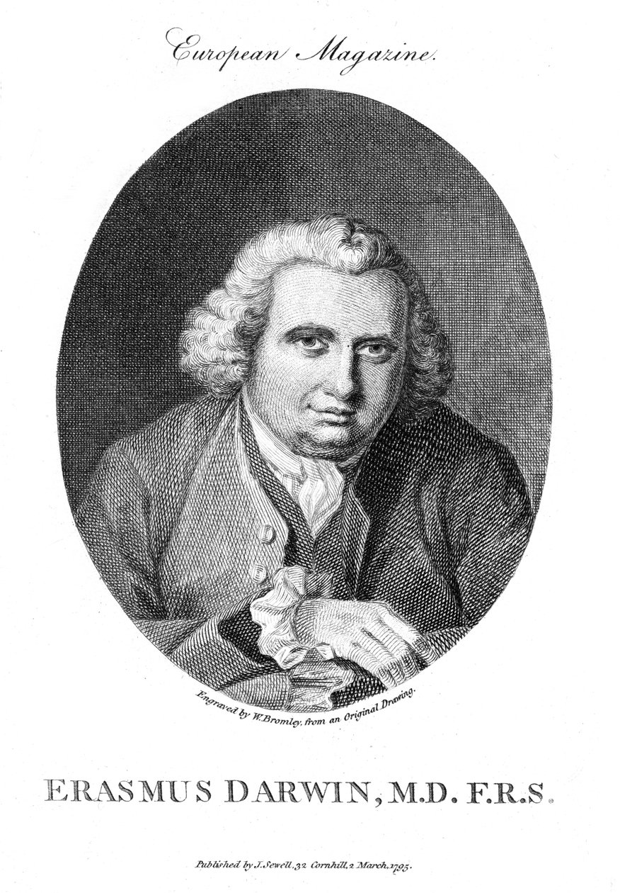 Erasmus Darwin angol orvos és természettudós, 1795 alkotó: Unbekannt