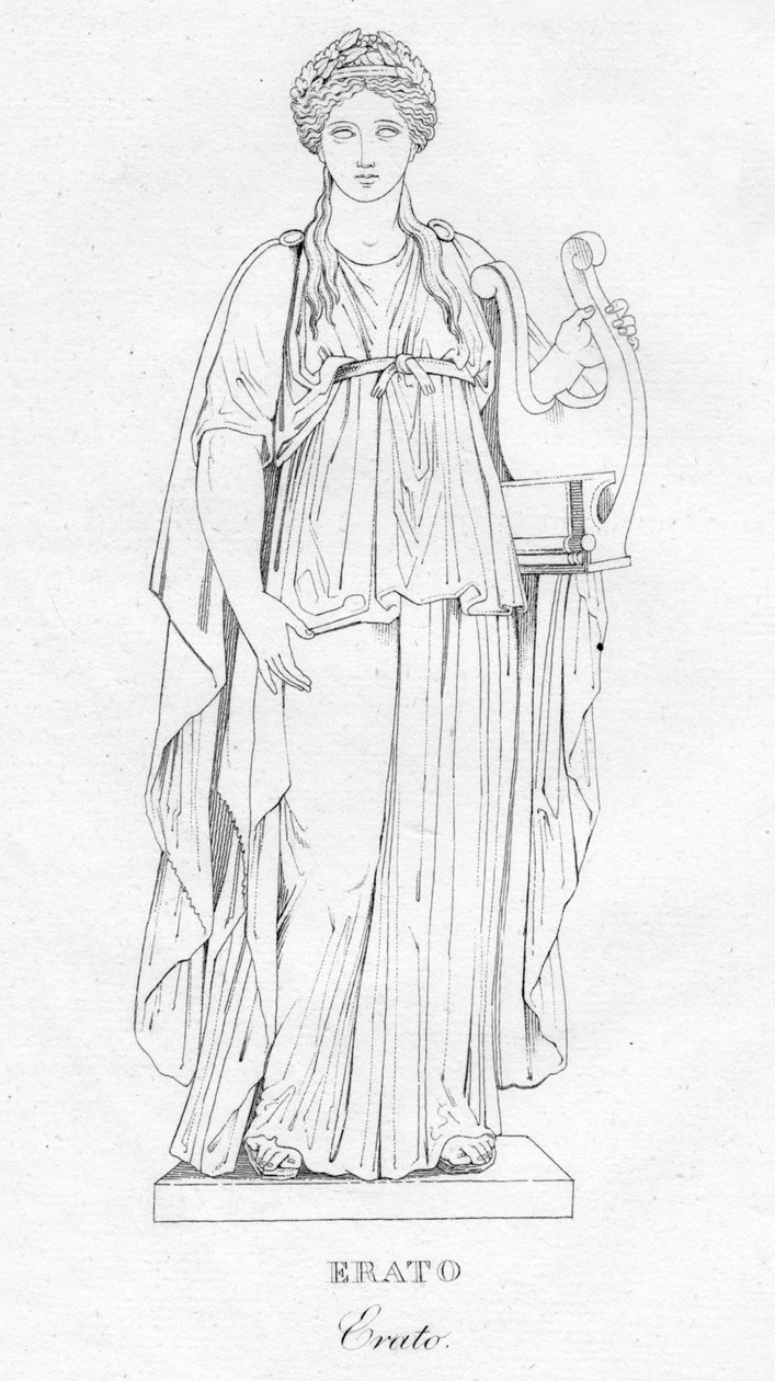 Erato, c1850 alkotó: Unbekannt