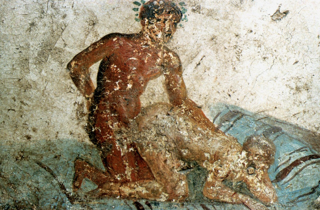 Erotikus falfestmény, Pompeii, Olaszország alkotó: Unbekannt