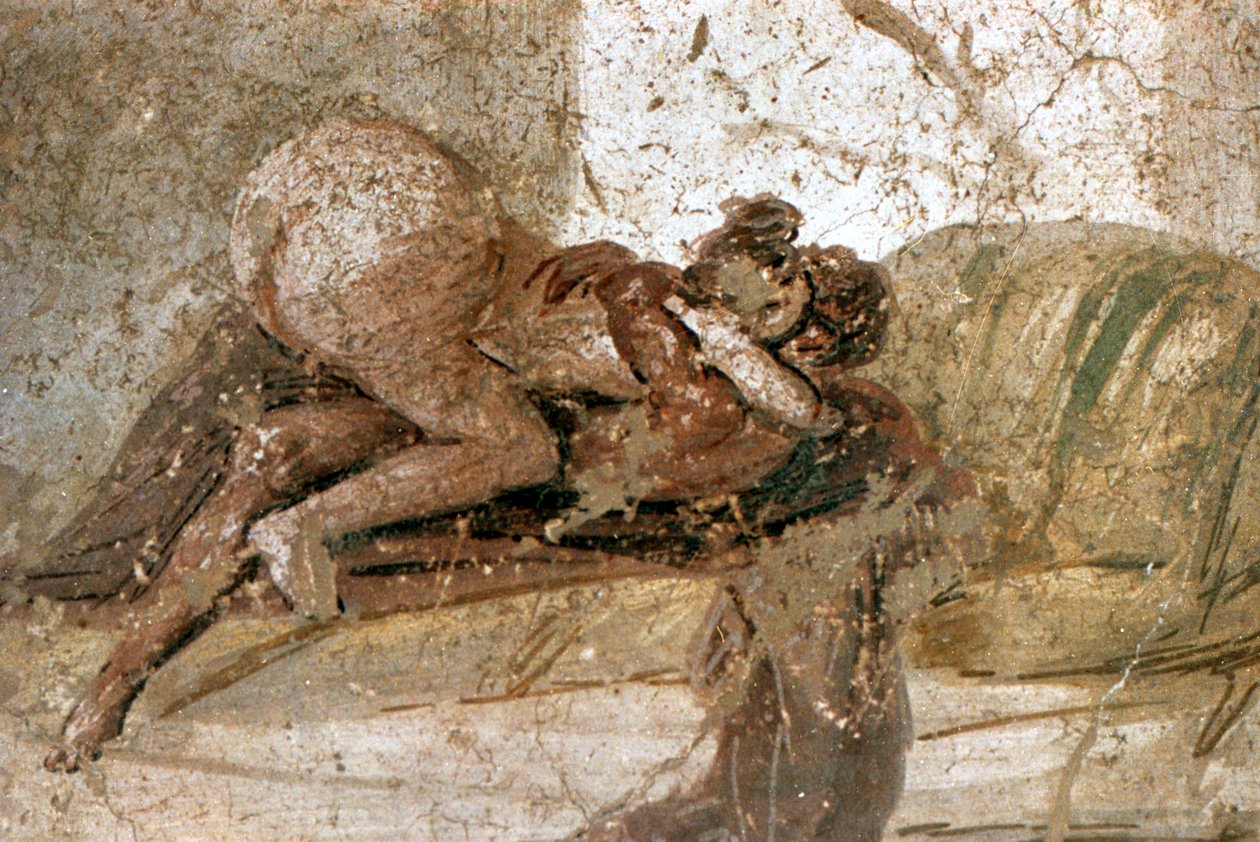 Erotikus falfestmény, Pompeii, Olaszország alkotó: Unbekannt