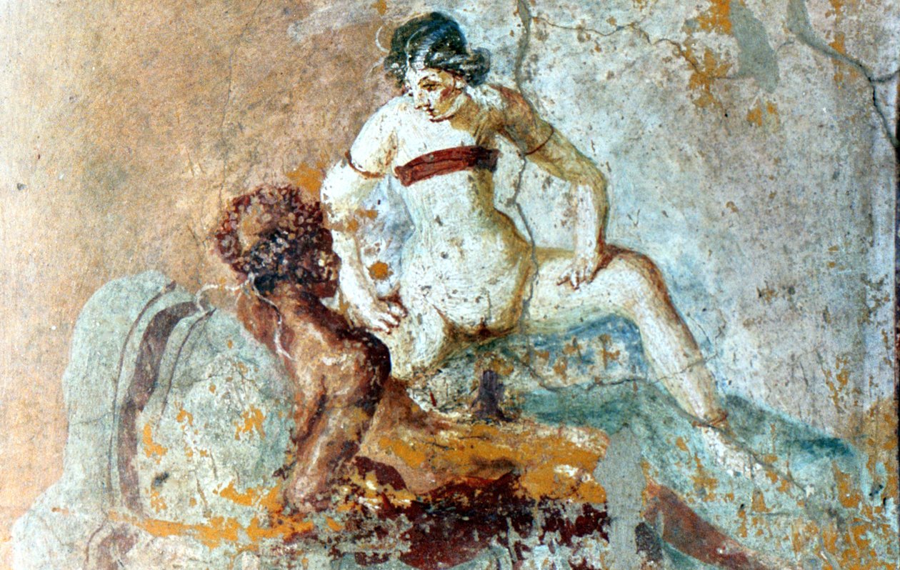 Erotikus falfestmény, Pompeii, Olaszország alkotó: Unbekannt