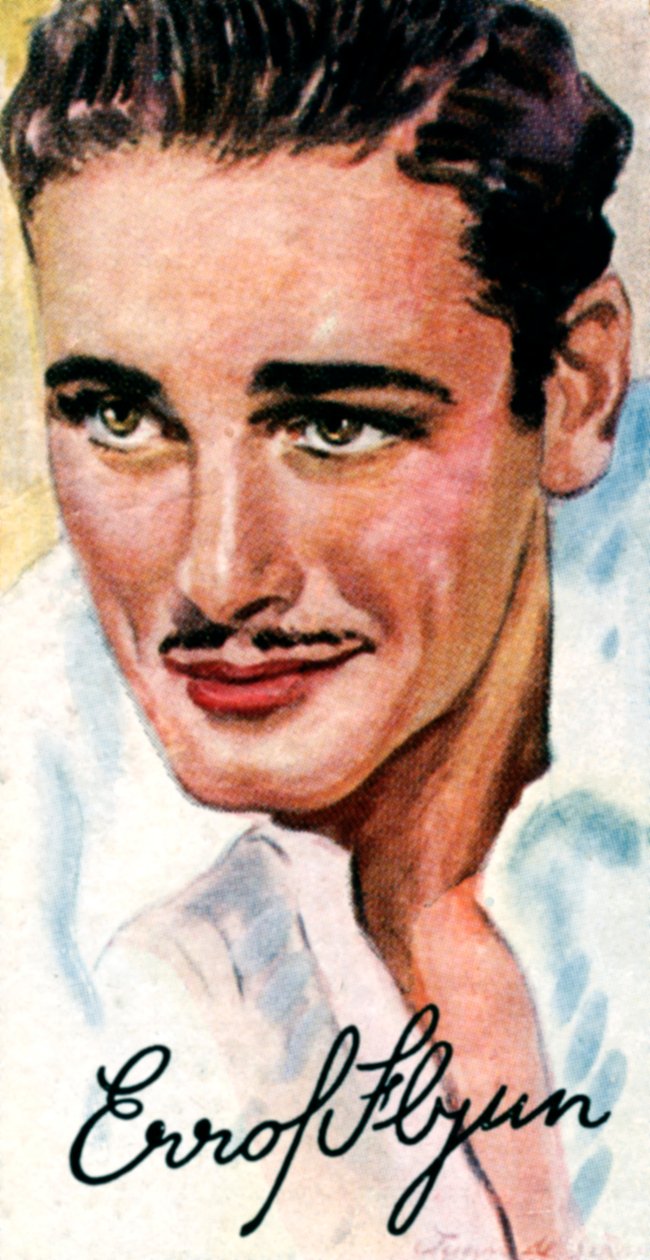 Errol Leslie Thomson Flynn, 1909-1959, ausztrál filmszínész, XX. alkotó: Unbekannt