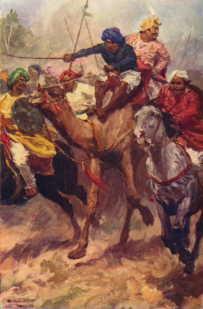 Suraja Dowla szökése Plasseyből, 1757 c1912 alkotó: Unbekannt