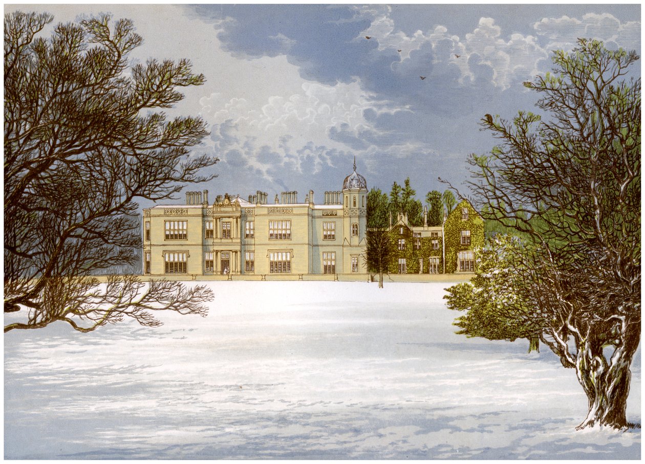 Eshton Hall, Yorkshire, Baronet Wilson otthona, 1880 alkotó: Unbekannt