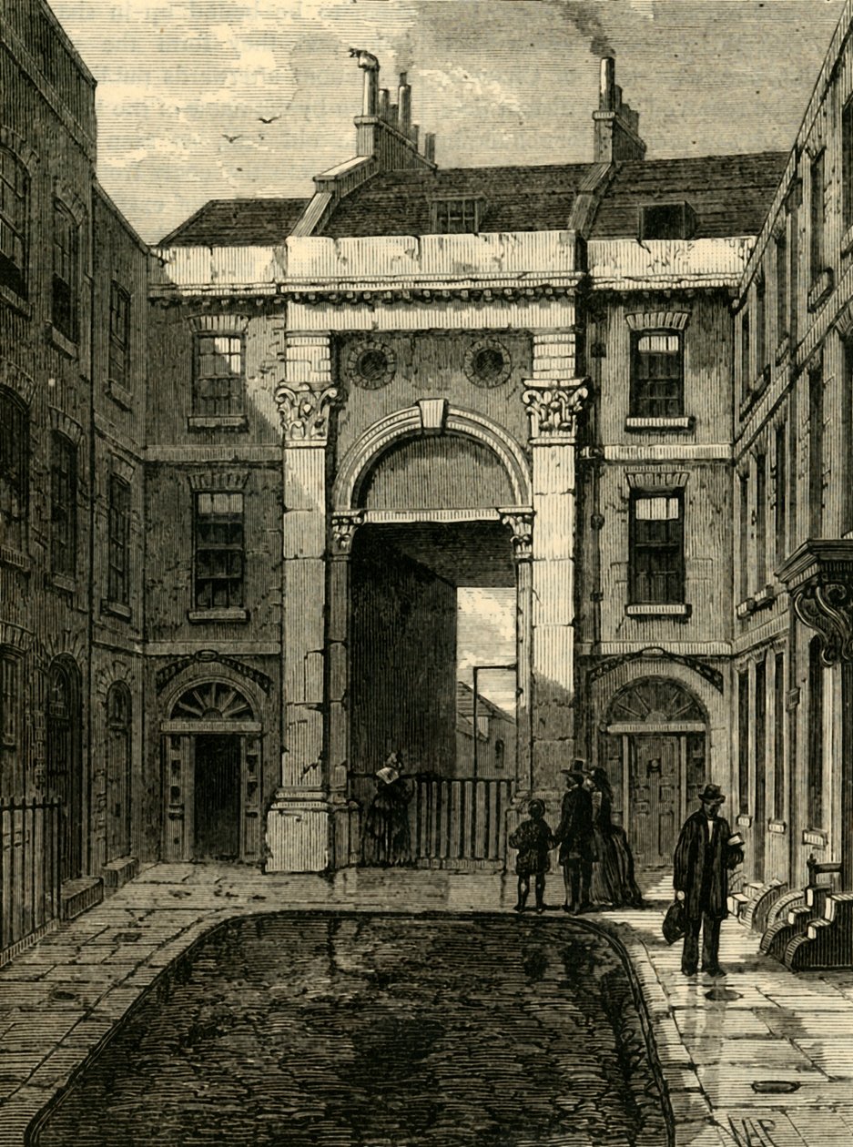 Essex Water Gate, Essex Street, Strand, 1881. alkotó: Unbekannt
