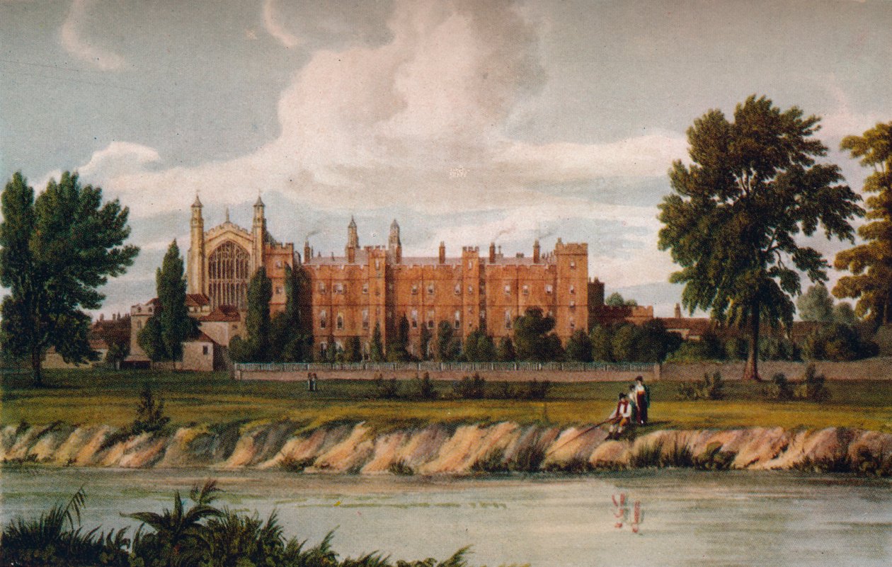 Eton College from the River, 1911, 1914. alkotó: Unbekannt