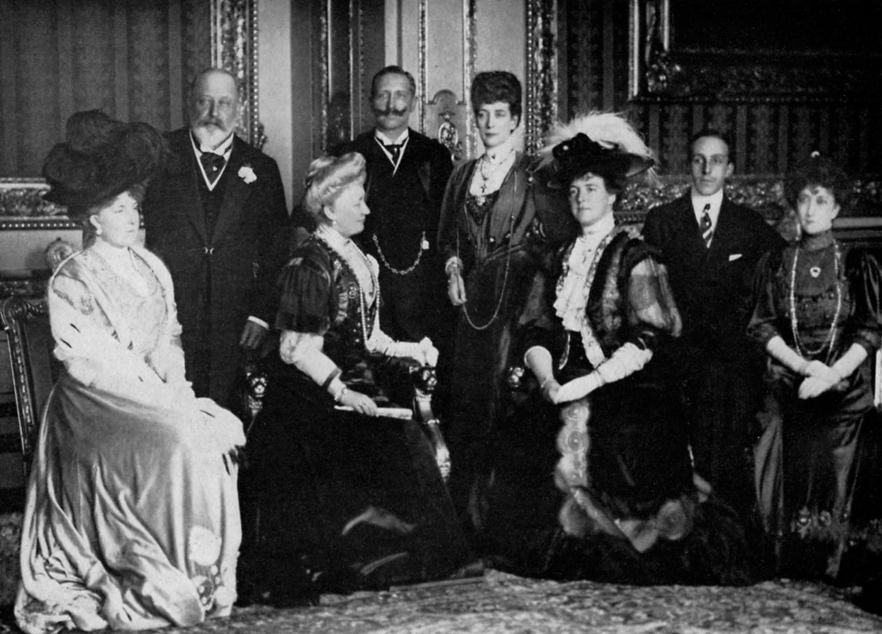 Európai jogdíj a windsori kastélyban, 1907. november 17-én, 1964 alkotó: Unbekannt
