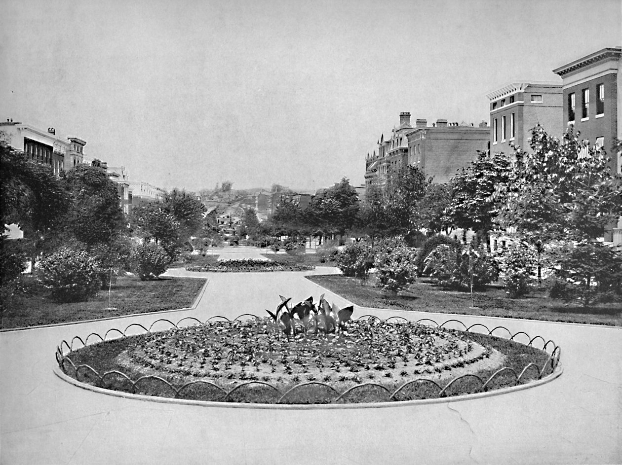 Eutaw Place észak felé néz, Baltimore, Md., 1897. alkotó: Unbekannt