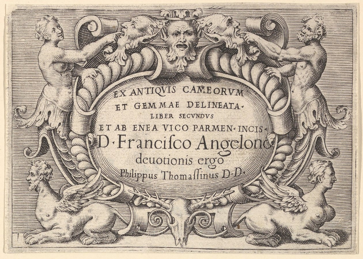 The Book of the Ancients of Cameorum and Gemma Delineated by Enea Vic..., megjelent kb. 1599-1622. alkotó: Unbekannt