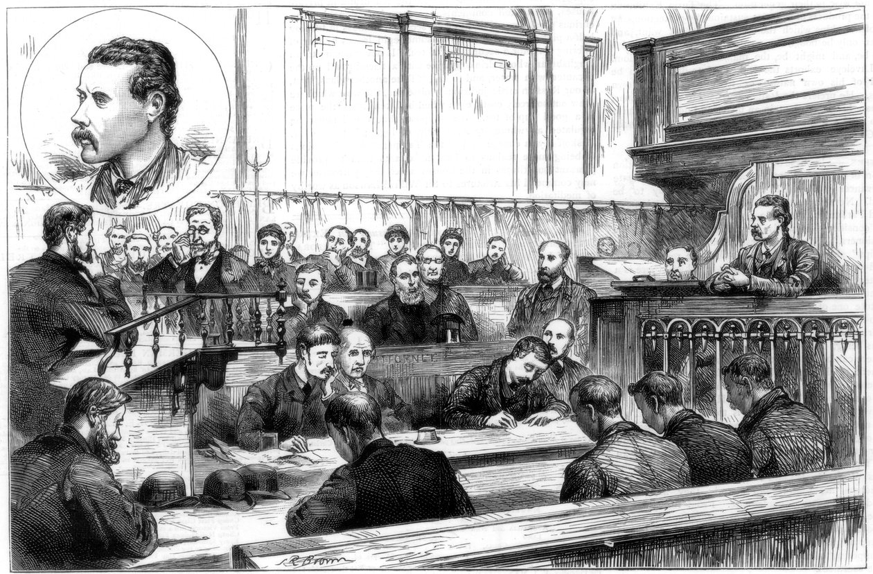John F Egan vizsgálata a birminghami rendőrségen, a dinamittelk, 1884 alkotó: Unbekannt