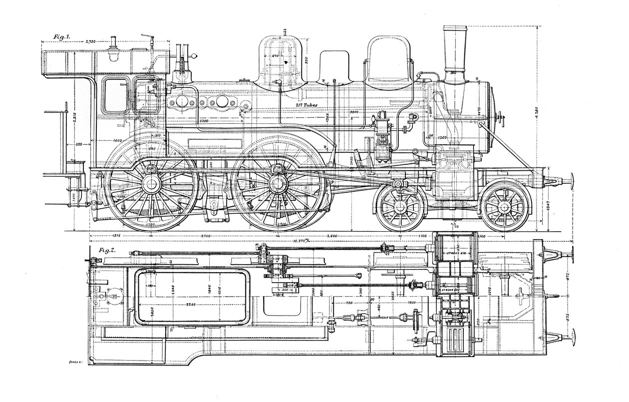 Példa a mechanikai rajzra, 1901 alkotó: Unbekannt