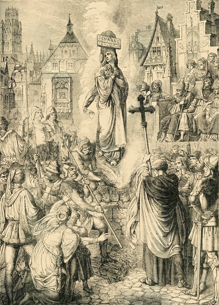 Jeanne of Arc kivégzése, 1431. május 30., 1890. alkotó: Unbekannt