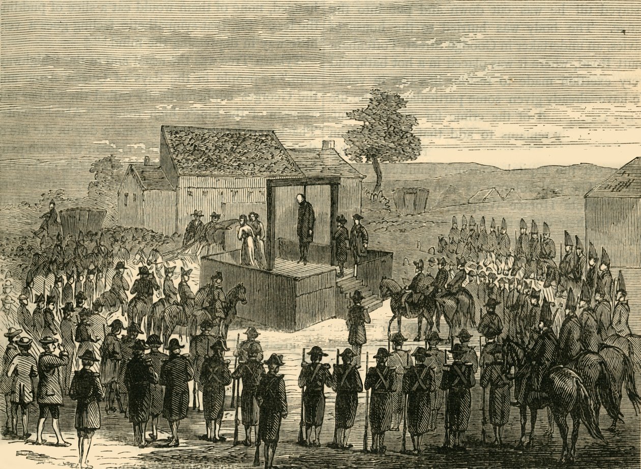 Lord Ferrers kivégzése Tyburnben, 1760, 1876. alkotó: Unbekannt