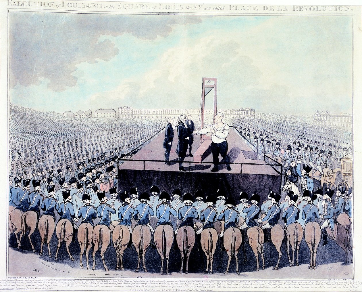 XVI. Lajos kivégzése, 1793 alkotó: Unbekannt
