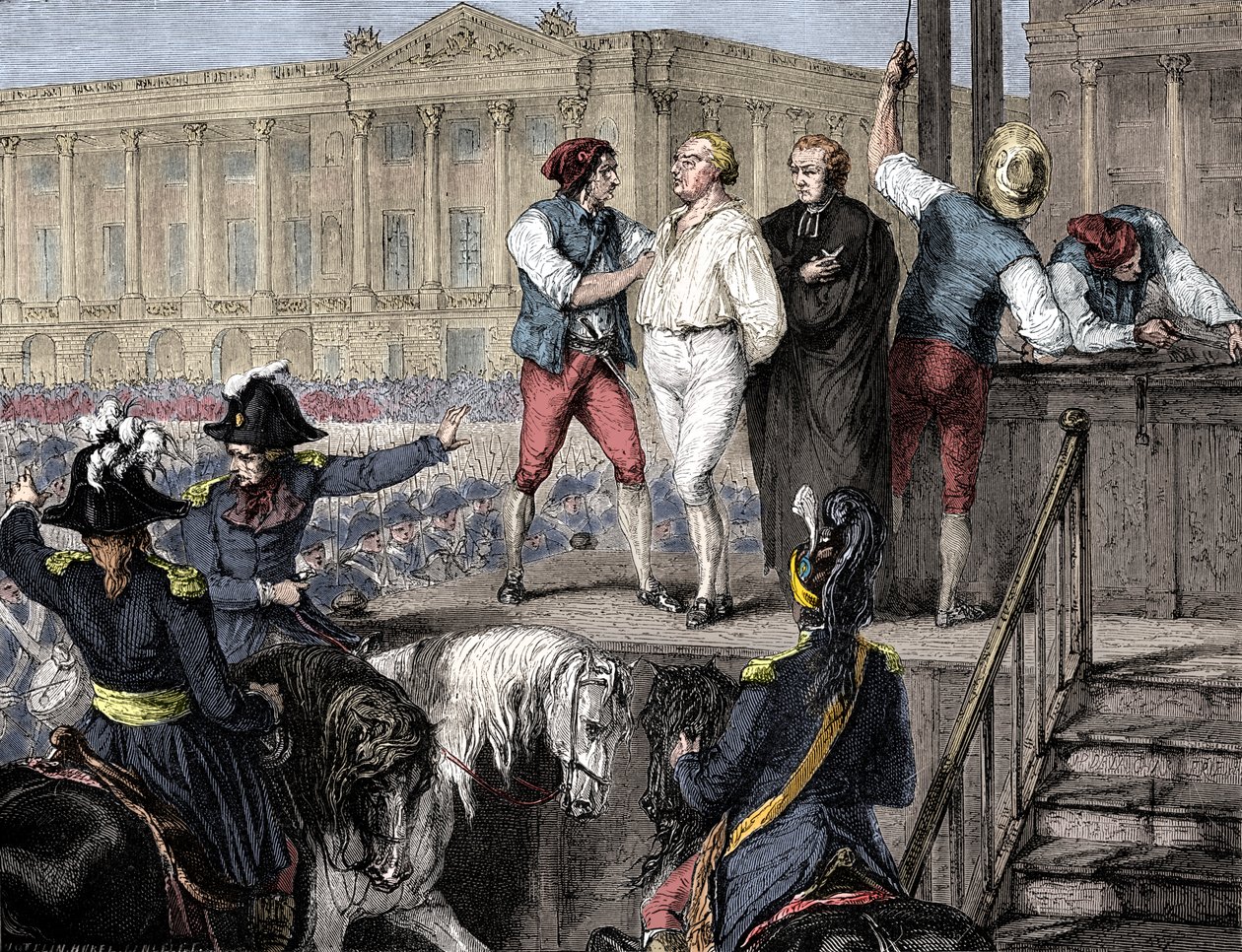 XVI. Lajos francia kivégzése, Párizs, 1793. január 21. 1882-1884. alkotó: Unbekannt