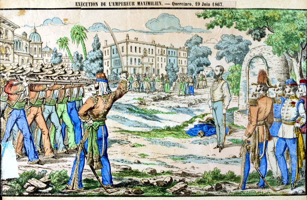 Maximilian mexikói császár kivégzése 1867. június 19-én alkotó: Unbekannt