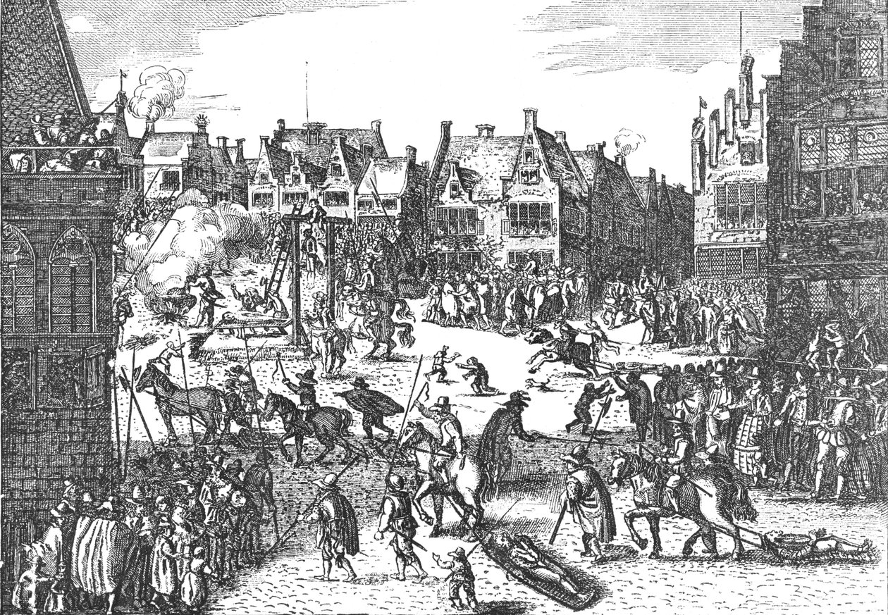 A lőporos összeesküvők kivégzése 1606-ban, 1795 1897 alkotó: Unbekannt