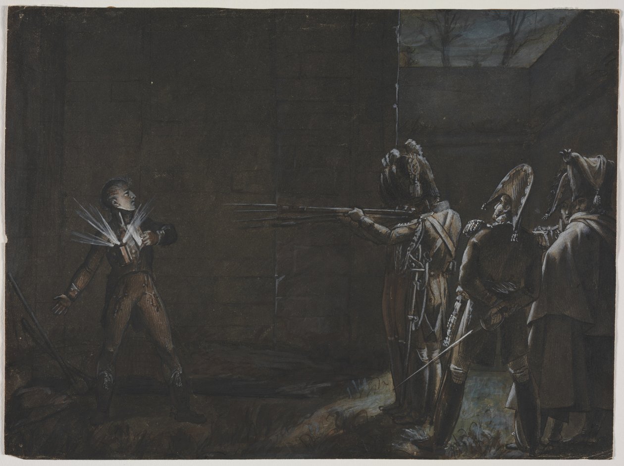 dEnghien herceg kivégzése, 1804. március 21., c. 1870. alkotó: Unbekannt