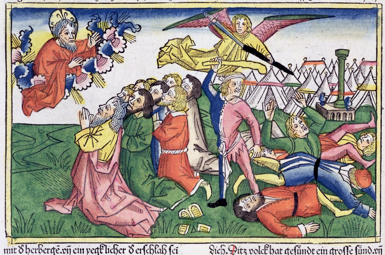 2Mózes 32:15-23: Mózes összetöri a kőtáblákat alkotó: Unbekannt
