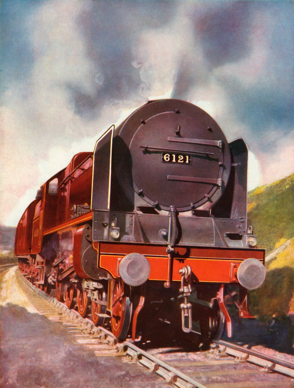 A Royal Scot 4-6-0 osztályú expressz utasmozdony, 1935-36. alkotó: Unbekannt