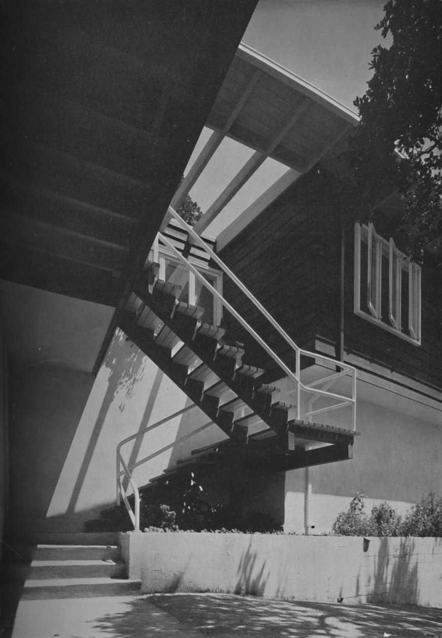 Külső – Fairfax-i ház, Kalifornia, Francis Ellsworth Lloyd, 1942 alkotó: Unbekannt